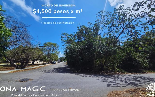 Terreno en venta en Playa del Carmen – 4,388. m² | Ubicación con alto potencial comercial