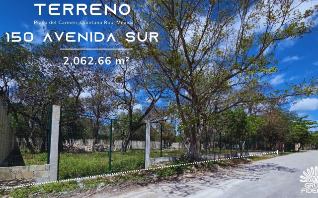 Terreno en Playa del Carmen. 2,062 m² Av. 11 Sur, Bellavista