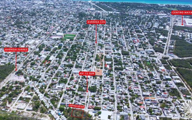 Terreno en Playa del Carmen. 2,062 m² Av. 11 Sur, Bellavista