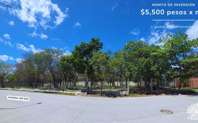 Terreno en Playa del Carmen. 2,062 m² Av. 11 Sur, Bellavista