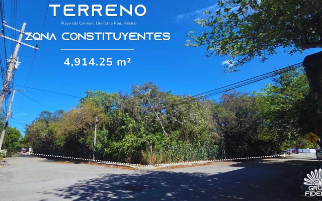 Terreno en venta en Playa del Carmen – 4,914 m² | Ubicación estratégica con alto potencial comercial