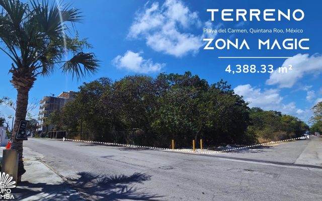 Terreno en venta en Playa del Carmen – 4,388. m² | Ubicación con alto potencial comercial